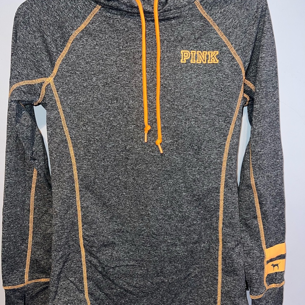 Gray and Yellow PINK Hoodie